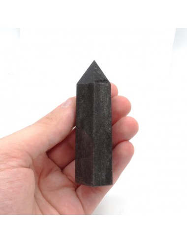 Punta de Obsidiana plateada 2