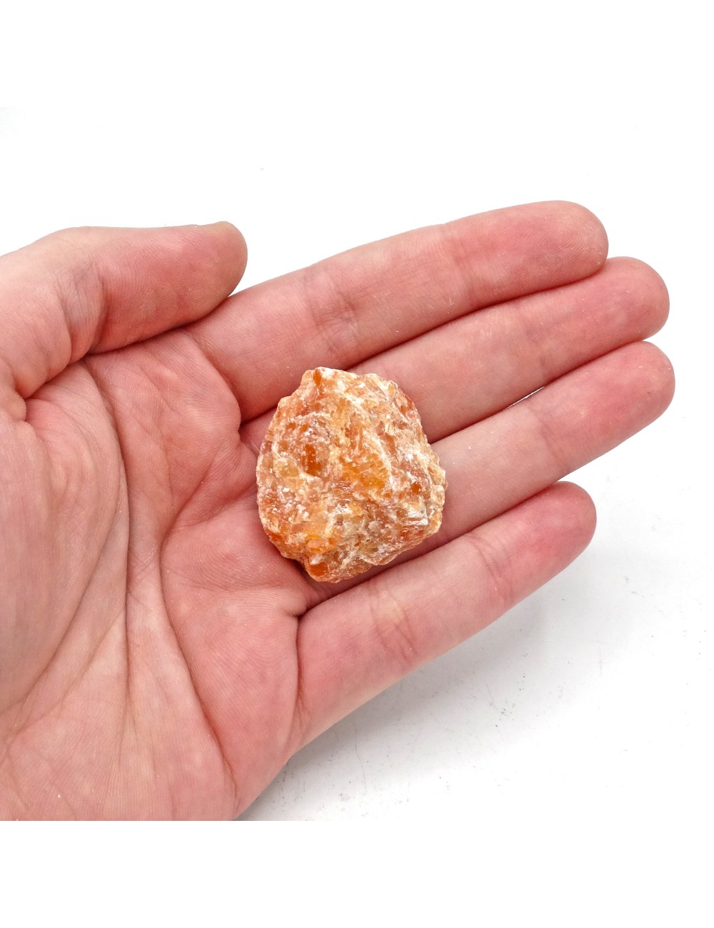 Masivo de Calcita naranja – Minerales de Colección