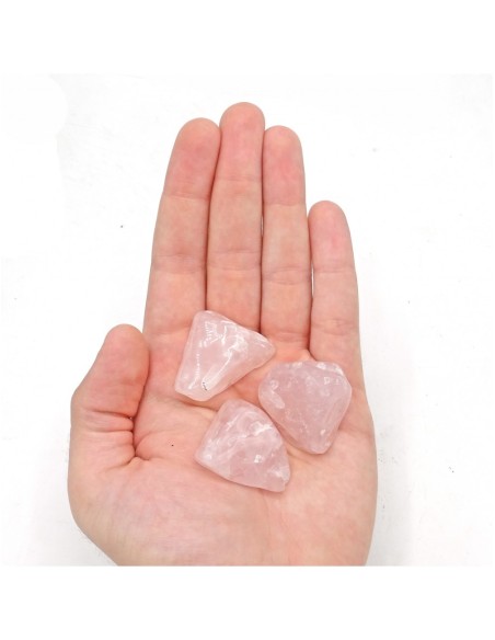 Mineral Rodado de Cuarzo Rosa" forma natural" | Minerales de Colección