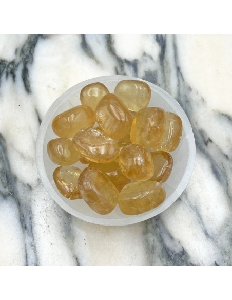 Rodado de Calcita Miel – Minerales de Colección