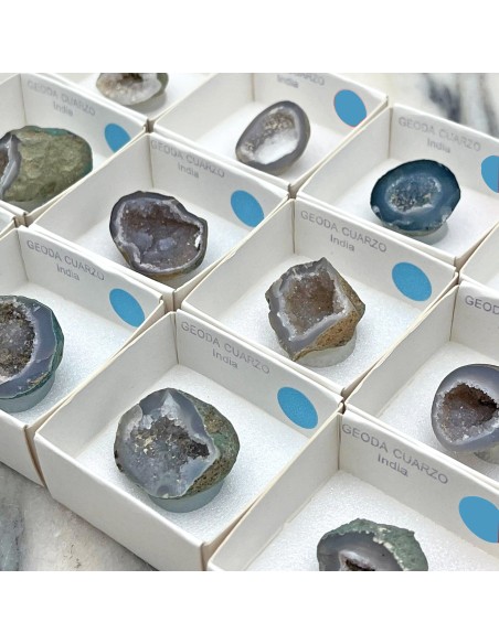 Cajita de Geoda de Cuarzo 4x4  para Colección – Minerales de Colección