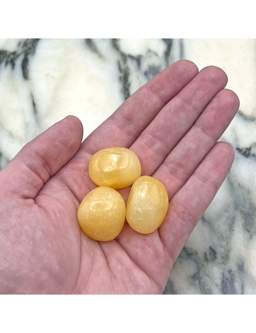 Rodado de Calcita Naranja – Minerales de Colección