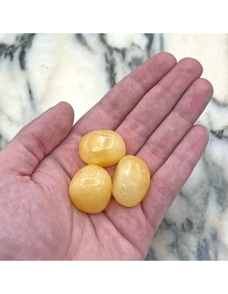 Rodado de Calcita Naranja – Minerales de Colección