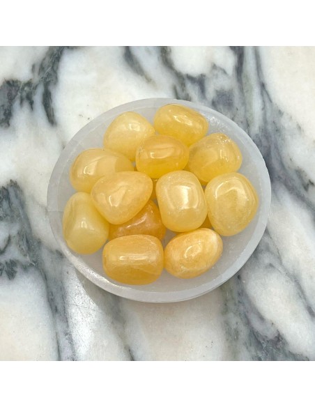 Rodado de Calcita Naranja – Minerales de Colección